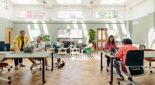 Cowokring space with great natural light at Patch - Old Library Building, Queen Victoria Road, High Wycombe, HP11 1BG