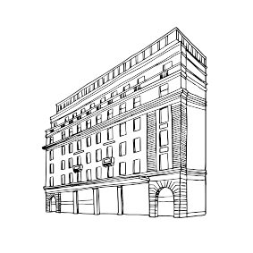 A sketch of Spaces - Lewis Building, 35 Bull Street, Birmingham B4 6AF
