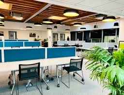 A coworking area at The Bridge Workspace - 7b Parkshot, Richmond, TW9 2RD