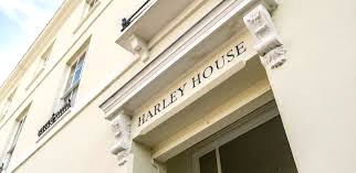 The stunning entrance to the UBC Cheltenham - Harley House, 29 Cambray Place, Cheltenham GL50 1JN office building