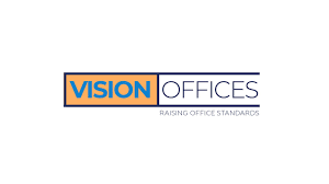 The logo of the Vision Office flexible serviced workspace brand