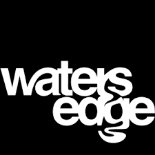 Brand logo of Water's Edge office space and coworking provider brand
