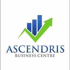 The logo of Ascendris Business Centre in Dubai
