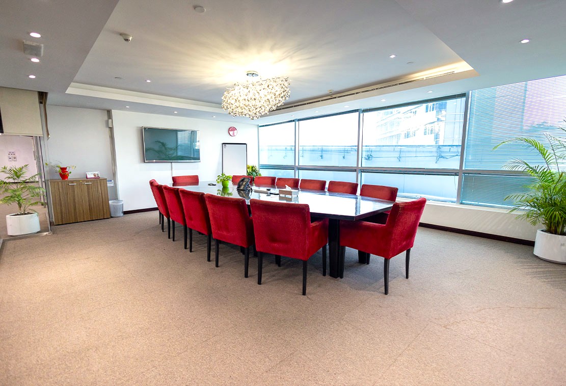 A meeting room with terrace at Austria Business Center - Concord Tower, Dubai Media City, Dubai, UAE