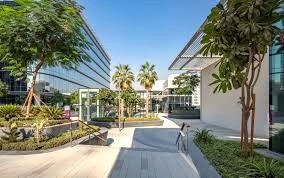 A courtyard at Regus - CommerCity, 17th Street, Umm Ramool, Dubai