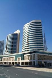 A view from the road of Regus - Empire Heights Tower, Marasi Drive, Business Bay, Dubai