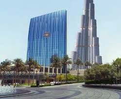 A view of Servcorp - Boulevard Plaza 2, Sheikh Mohammed bin Rashid Boulevard, Dubai and the Burj Khalifa