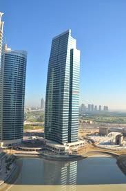 A view across the water at eOffice - Jumeirah Bay X2, Jumeirah Lake Towers (JLT), Dubai