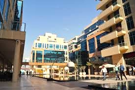 A courtyard area at LBC - Bay Square, Business Bay, Dubai