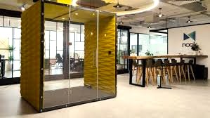A meeting pod at Nook Coworking - One JLT, Jumeirah Lake Towers, Dubai