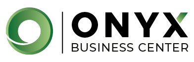 The corporate logo of Onyx Dubai flexible workplace provider