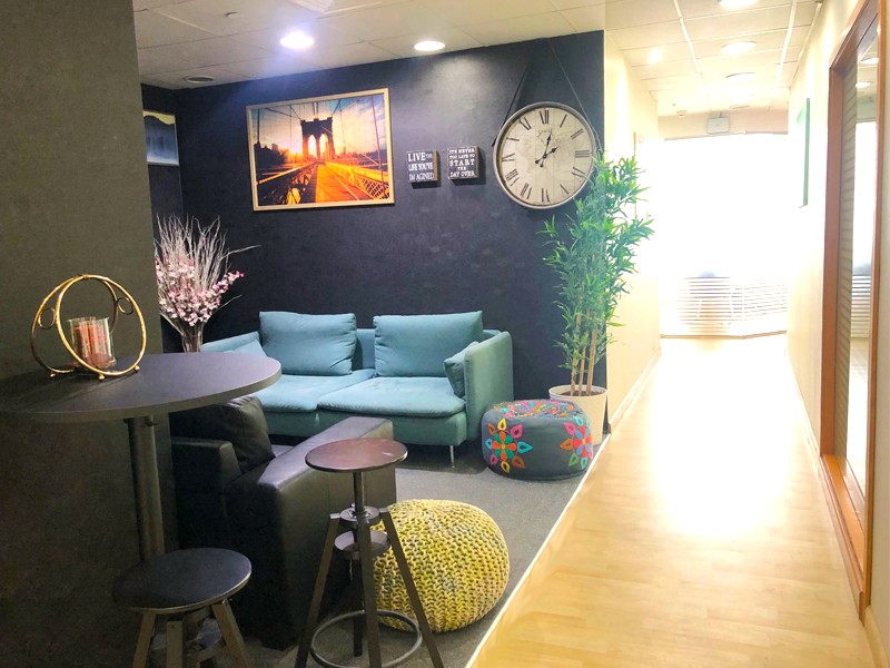 A lounge area at Venture Zone - Mussalla Towers, Khalid Bin Al Waleed Road (Bank Street), Bur Dubai, Dubai