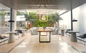 The cafe area at Wrkbay - Zaa'beel Street, Al Karama, Dubai