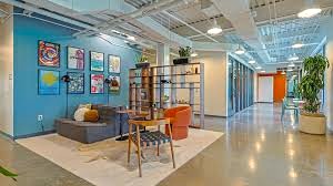 Office space and a seating area at Fuse Workspace - 2105 East MLK Boulevard, Austin, Texas, 78702
