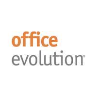 The corporate logo of Office Evolution Austin flexible workspace provider