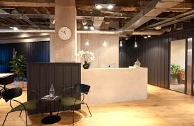 The reception area at FORA - No. 1 Aire Street, Leeds LS1 4PR
