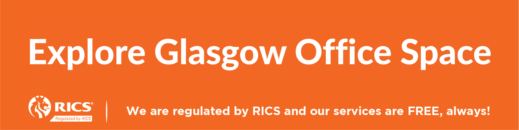 Button leading to page showing available flexible office space for rent in Glasgow