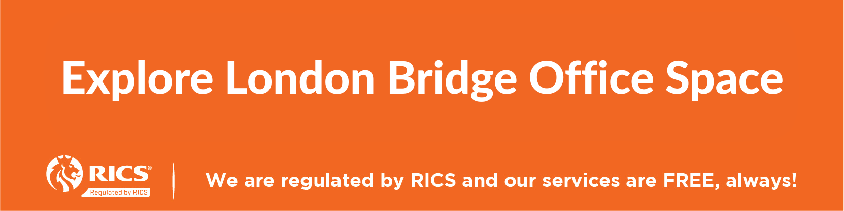 Button linking to page showing available flexible office space for rent in London Bridge 