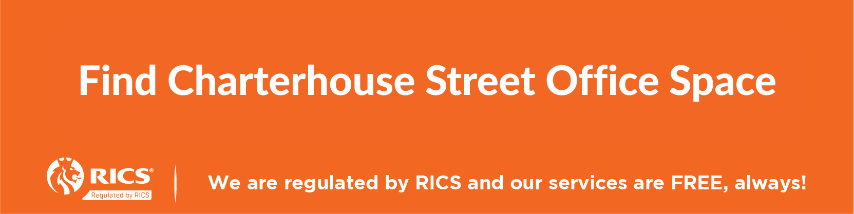Link to page showing office space options near Charterhouse Street in the EC1 district of the Square Mile