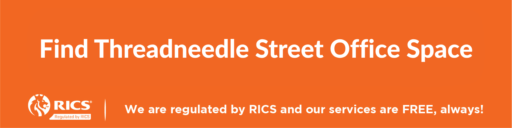 Link to page showing office space options near Threadneedle Street in the EC2 district of the City of London